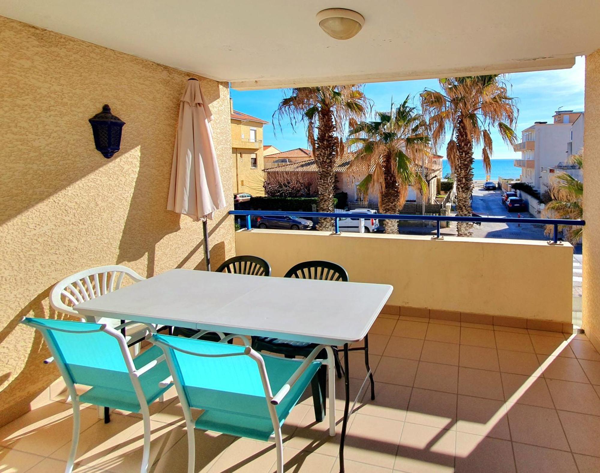 T2 Ecume Vue Mer Terrasse Parking Palavas-les-Flots Exterior foto